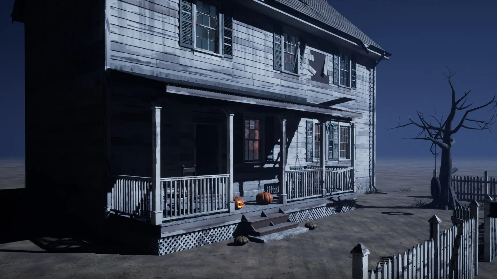 Front porch and swing