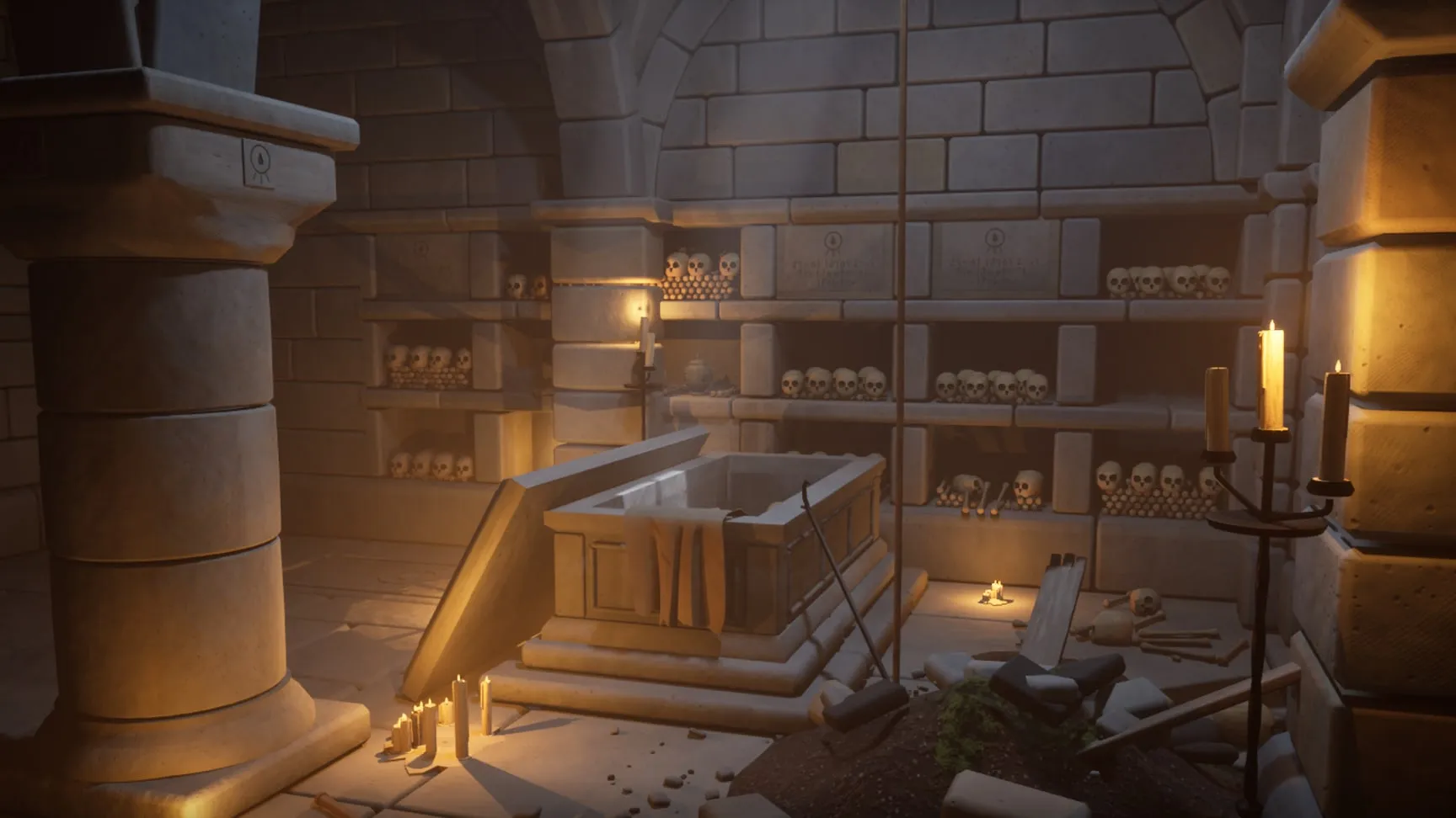 The hole in the vault: the rope, the cave-in, the sarcophagus they prised open