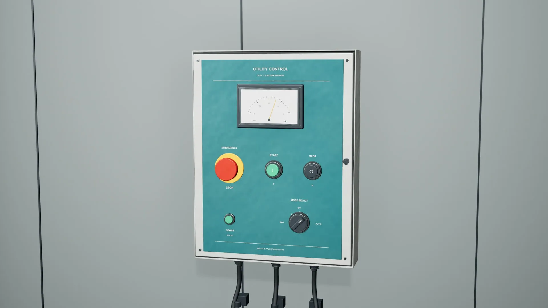 Control panel close-up