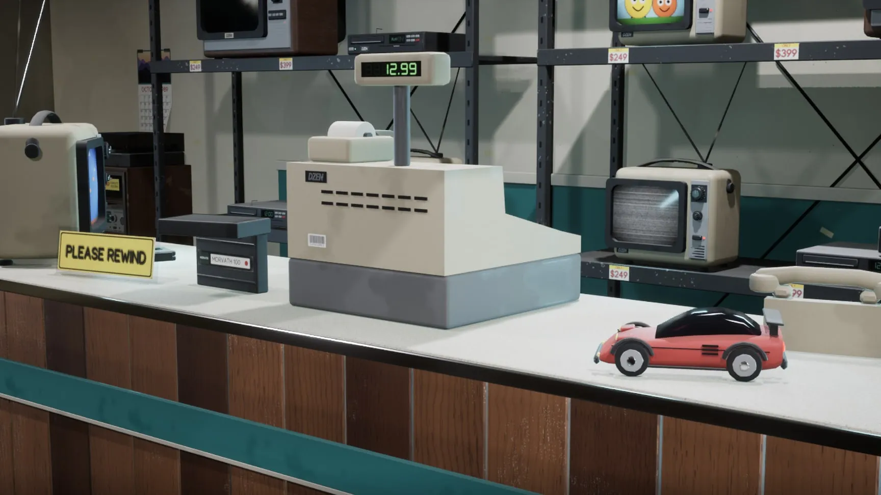 The counter with its register and rewinder