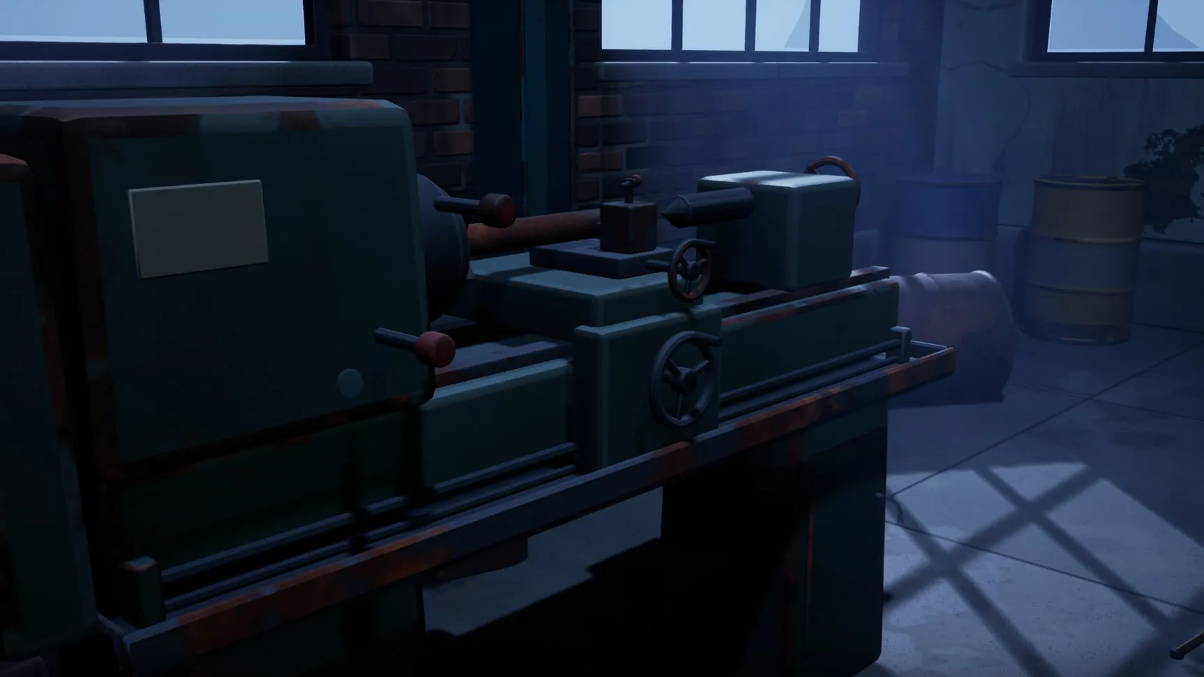 Lathe in the moonlight