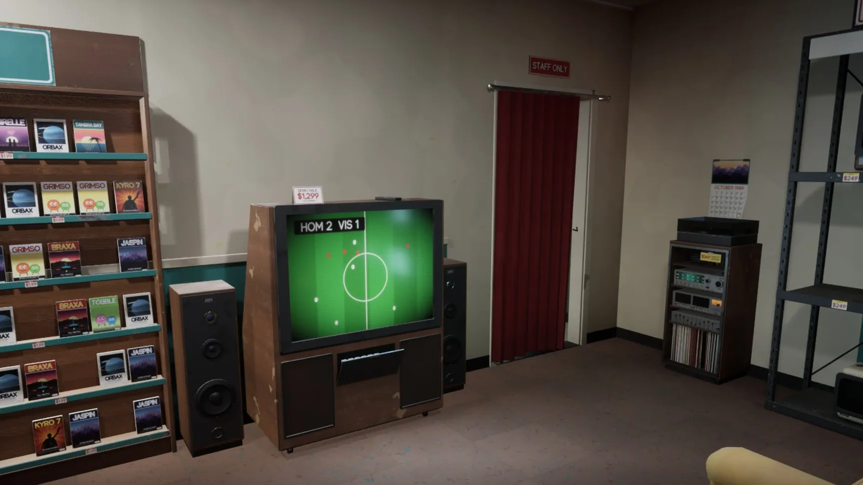 The TV showroom