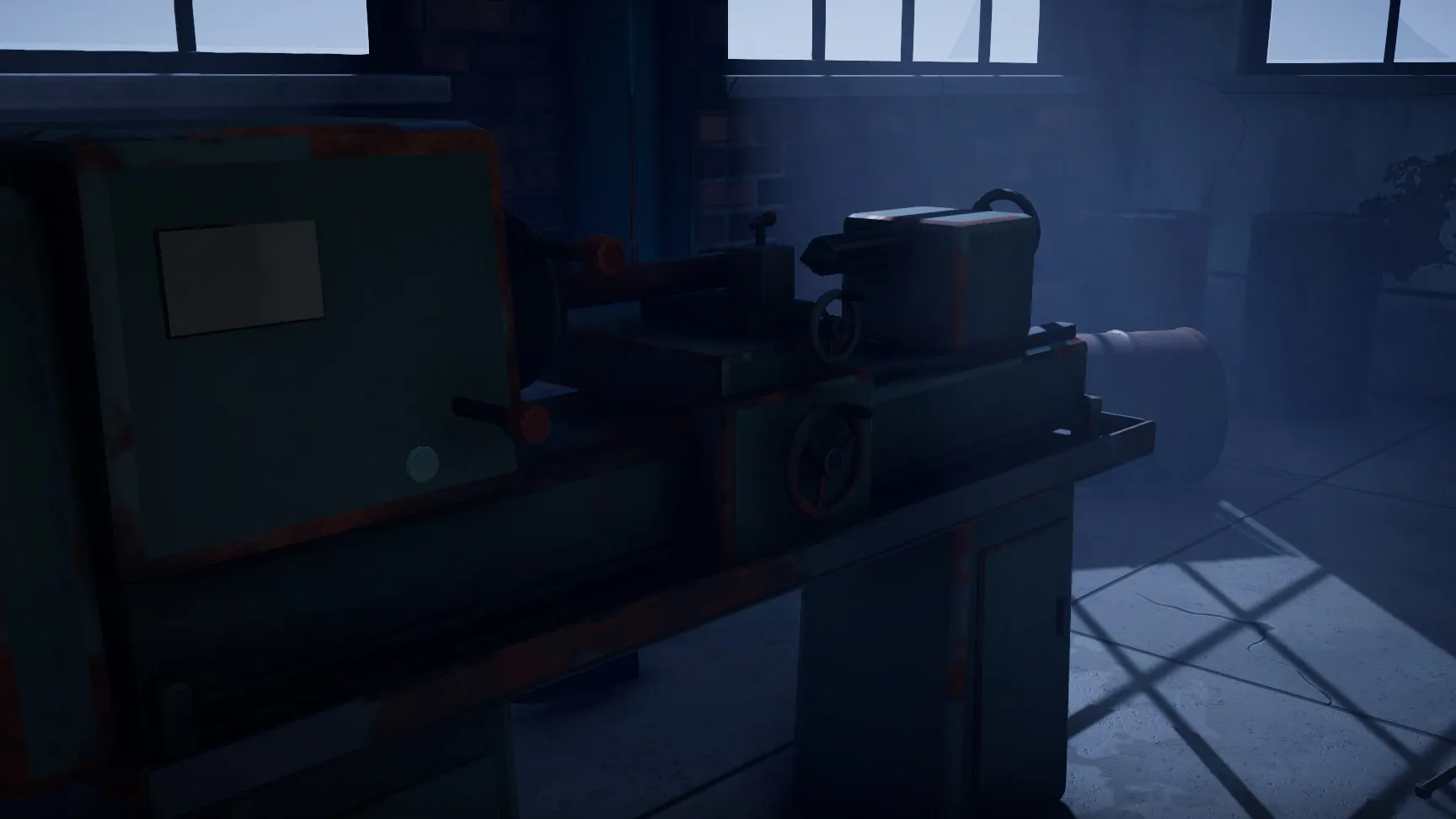 Lathe in the moonlight