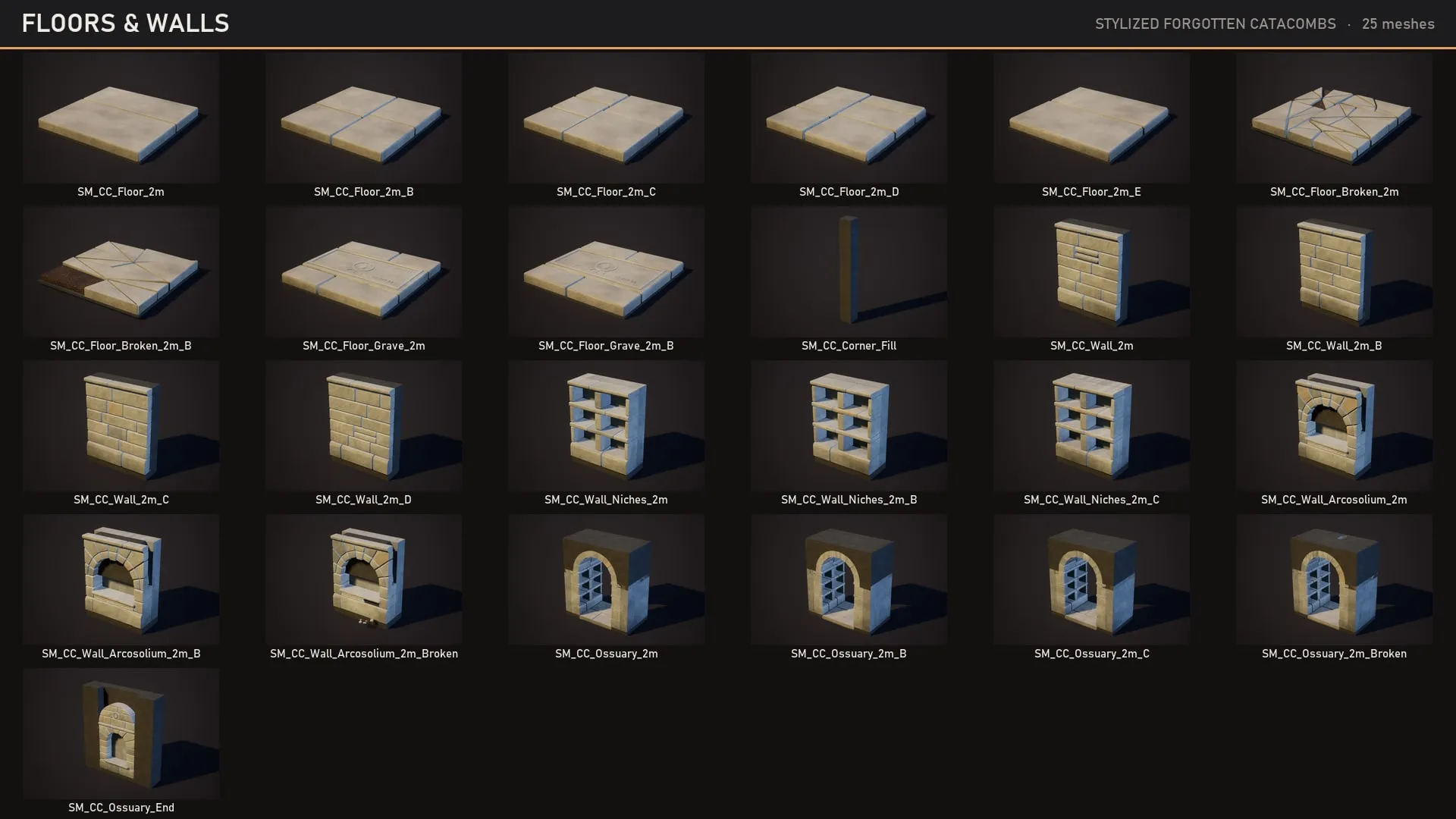 Catalog: floors and walls