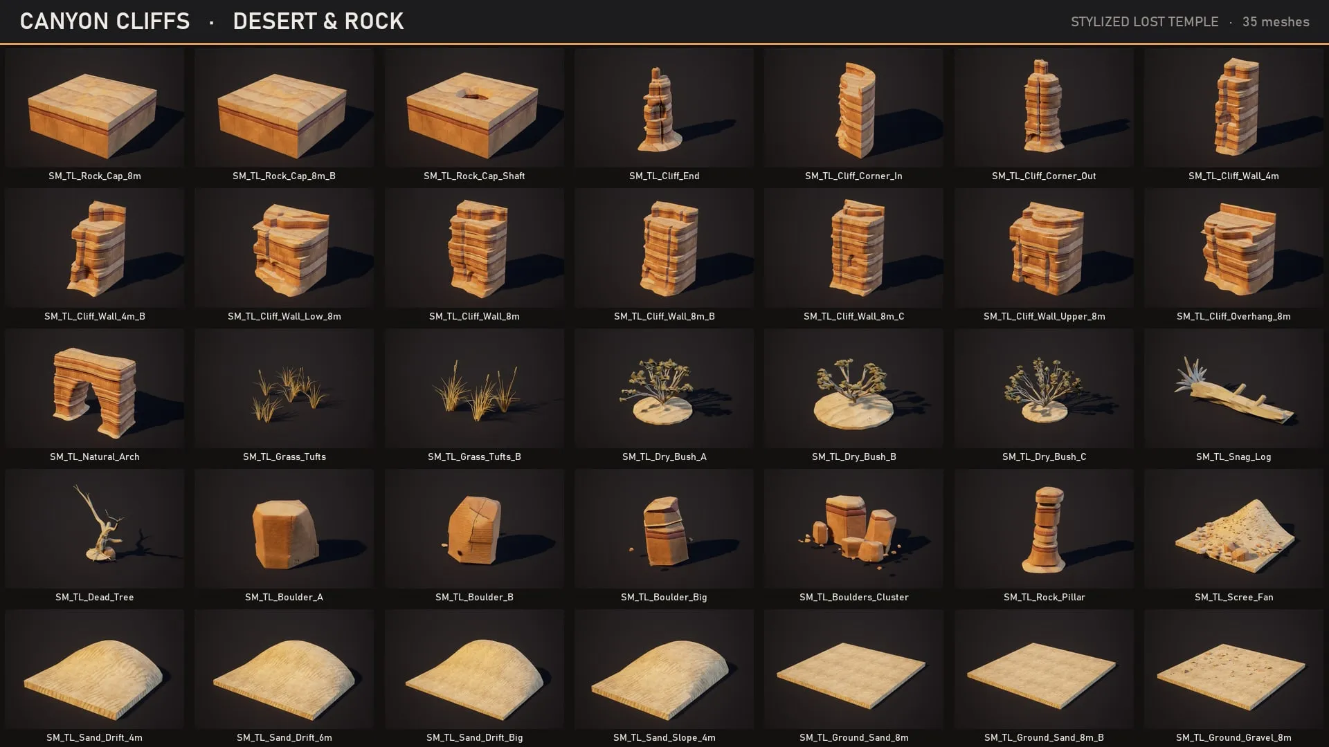 Catalog: canyon cliffs, desert and rock
