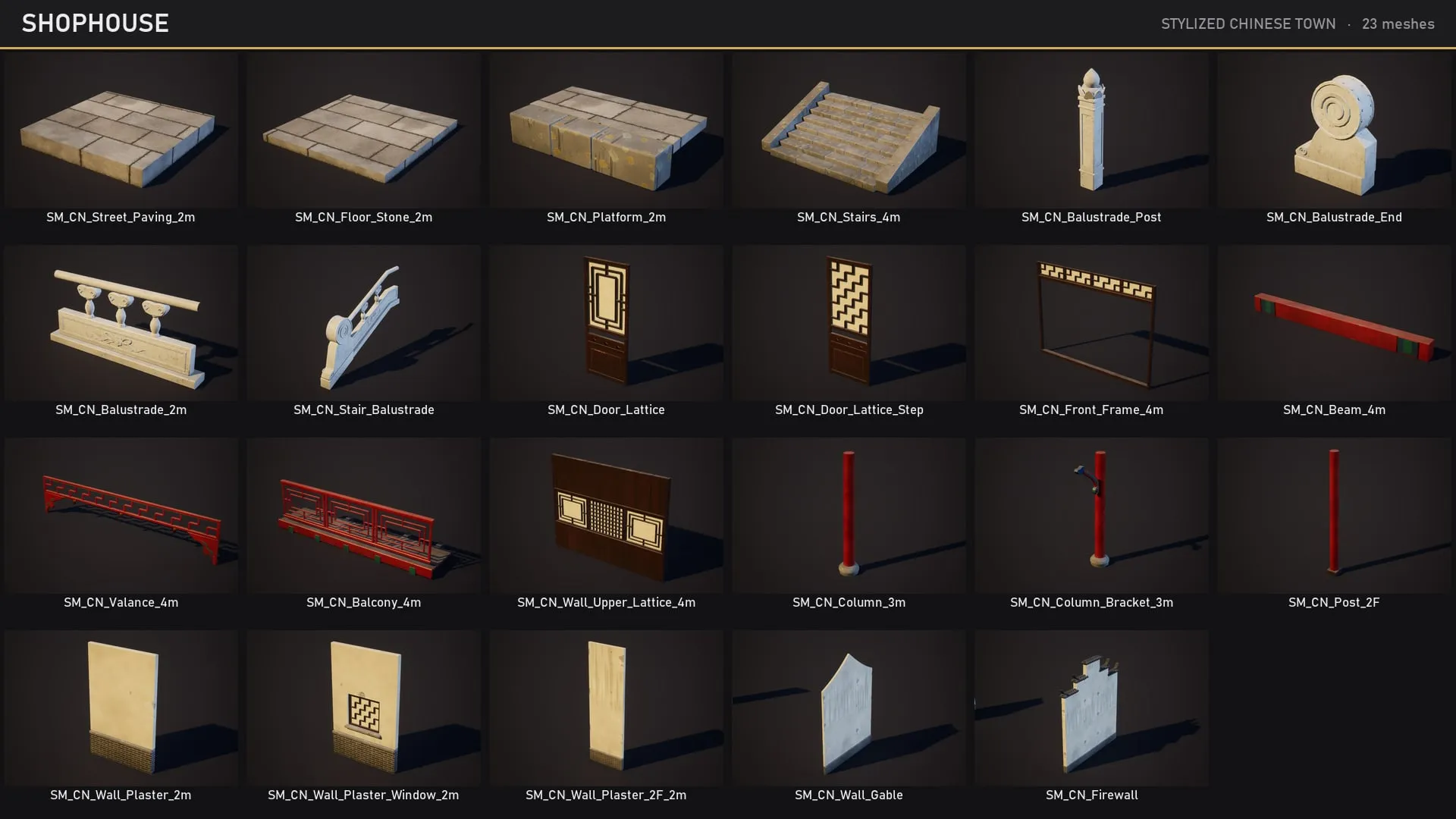 Catalog: shophouse modules